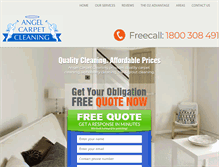 Tablet Screenshot of angelcarpetcleaning.com.au